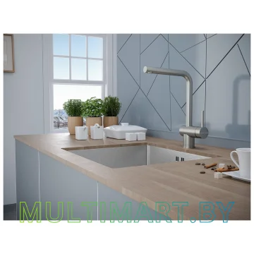 Смеситель Paulmark Spring Sp212067-SS (нержавеющая сталь) картинка 2